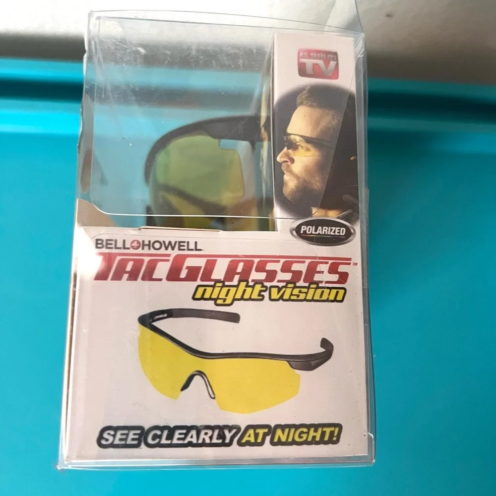 NEW Bell + Howell TacGlasses Night Vision Reduces Glare Non Rx Glasses NIB